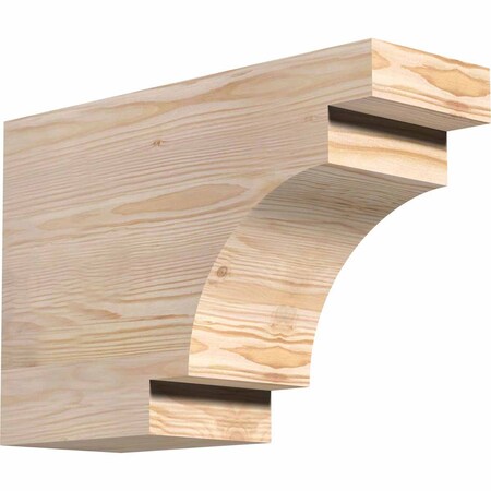Ekena Millwork Mediterranean Rough Sawn Rafter Tail, Douglas Fir, 6"W x 12"H x 18"L RFT06X12X18MED00RDF